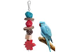Parrot Chew Toy - Wooden Natural Parrot Shredding Teething Toys,Bird Training Toys For Small, Medium, Large Birds, Suitable For All Kinds Of Birds
