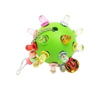 Parrot Chew Toys, Bird Toys for Conures - Colorful Planet Design Chew Toy | Relief Boredom Cage Accessories Training Loot Ball with Bell for African Gra