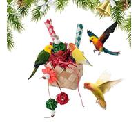 Parrot Chew Toys - Safe & Fun Colorful Parrot Cage Chew Toys | Safe & Harmless, Interesting Entertain Him With This Natural Parrot Chew Toy