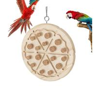Parrot Chewing Cork - Bird Biting Trainer, Playful Chew Toy | Small Medium Bird Game With Treat Hiding Feature, Natural Wood Cork Toy For Parrot Intelligence Training Emotional Enrichment Indoors