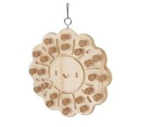 Parrot Chewing Cork - Bird Biting Trainer, Playful Chew Toy | Small Medium Bird Game With Treat Hiding Feature, Natural Wood Cork Toy For Parrot Intelligence Training Emotional Enrichment Indoors