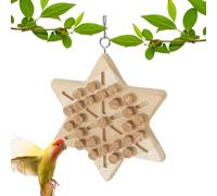 Parrot Chewing Cork - Bird Biting Trainer, Playful Chew Toy | Small Medium Bird Game With Treat Hiding Feature, Natural Wood Cork Toy For Parrot Intelligence Training Emotional Enrichment Indoors