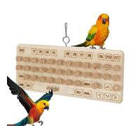 Parrot Chewing Cork - Wooden Biting Training Toy, Bird Cork Toy | Treasure Hunt Game for Treats, Parrot Toy for Small/Medium Birds, Emotional & Intelligence Development, Interactive Bird Toy