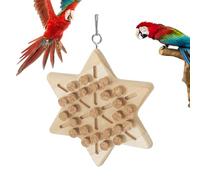 Parrot Chewing Stopper Toy - Wooden Biting Training Bird Toy,Cork Treasure Hunt Games for Hiding Treat, Parrot for Small and Medium Bird Intelligence and Emotions