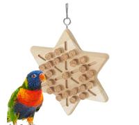 Parrot Chewing Stopper Toy | Wooden Biting Training Bird Toy | Parrot Wood Cork Toys for Budgerigar, Parakeet, Conure, Cockatiel, Love Birds, Finches