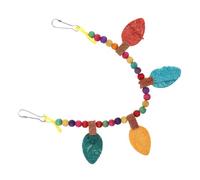 Parrot Chewing Swing Toy: Bird Cage Foraging Toy - Lovebirds Parakeets Brightly Colored Plaything Enhances Exploration Play Interest