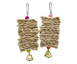Parrot Chewing Toy - Natural Husk Shredder, Conure Play Piece | Engaging Indoor Outdoor Boredom Breaker Healthy Foraging Exercise Tool Decorative Feathered Friend Supply with Texture for Courtyards