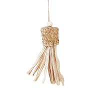 Parrot Chewing Toy Natural Palm Leaves, Beak Design, Corn Husk Bottom