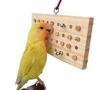 Parrot Chewing Toy with Wooden Corks and Paper Tubs Parrot Hanging Chewing Toy Wear-Resistant Parrot Toy Wooden Parrot Toys Bird Toy Interesting Parrot Toy Bird Cage Toy