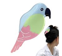 Parrot Claw Clip - Avian Figure Hair Clip, Cellulose Acetate Jaw Closure, Vibrating Feather Design with Smooth Texture | Fashion Accessories For Teenage Ladies