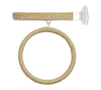 Parrot Climbing Perch, Portable Suction Stand, Rope Bird Toy with Safe Grip, Fun Standing Parrot Accessory for Cockatoo African Grey Finches, Macaw Lovebirds, Perch with Lightweight Build, Bird Toy