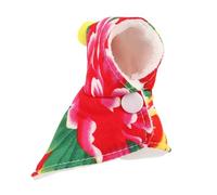 Parrot Cloak - Parrot Clothes with Floral Print with Hood, Bird Cape | Plush Cloak for Parrots, Grey Conures, Parakeets, Cockatiels, Mynah, Pigeon