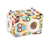 Parrot Cockatiel Warm House - Plush Hanging Panel, Hidden Closed Room, Shelter Layer For Gentle Sleep, Safe Winter Comfort Module | For Use In Fringu Parrot Habitat