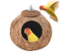 Parrot Coco Nest Hut Coco Shell Nesting House for Birds Cage