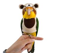 Parrot Cosplay Harness - Adorable Bear Style Bird Clothes Multipurpose Pet Costume | Versatile Lightweight Comfortable Cockatiel Cockatiel Cockatiel Corn Corn Love Bird Drozera Fun Play Accessory