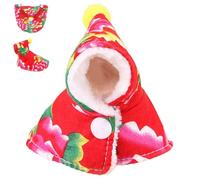 Parrot Cosplay Photo Prop - Bird Cape, Bird Cape, Floral Print Parrot Hooded Cape | Plush Cape For African Grey Parakeet Cockatiel, Easy Use