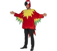 Smiffys Parrot Costume, M - Size 38inches-40inches, Red