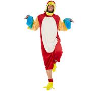 Parrot Costume Man Woman Halloween Fancy Dress Outfit Carnival Jungle ARA Animal