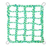 Parrot Cotton Rope Hammock Toy 4 Hook Climbing Net Bird Swing Small Pet Activity Playground(Green)