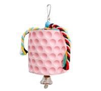 Parrot Crushed Stone | Natural Multifunctional Bird Teaser with Rope | Multifunctional Chew Treat is a Long Lasting Fun Toy Relax Accessory for Chinchilla, Squirrels, Convenient Suspend Design