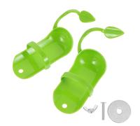 Parrot Cuttlefish Skeleton Stand Feeding Rack 2 Pcs Plastic Green