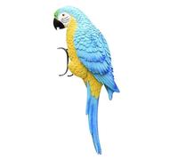 Parrot Decor Resin Flower Pot Hugger for Planters, Resin Parrot Flower Pot Hugger Decorations, Animal Sculpture Hanging Parrot Garden Ornament for Garden Yard Indoor Outdoor Decor(#2)