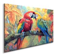 Parrot Diamond Art Painting Kit, Tree Diamond Painting Crystal Art Kits Adults Large XXL 70x90CM, Round Full Drill Diamond Dots Crystal Art Mosaic Kits for Adults, Home Bedroom Decor, Gifts for Women,