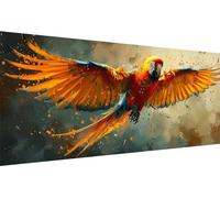 Parrot Diamond Painting Kits for Adults, 5D DIY Animal Diamond Art, Full Drill Crystal Art Embroidery Cross Stitch Diamond Painting Art, Diamond Art Painting Kits for Home Wall Decor Gift 26x12in B_9