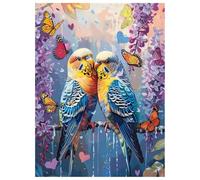 Parrot Diamond Painting Kits for Adults, 5D Full Drill Butterfly Diamond Art Kits Adults/Beginners, DIY Crystal Art Painting Canvas Pictures Arts and Crafts, Home Wall Decor Gifts 31x43 inch L-Y340