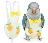 Parrot Diaper Bird Pant Bowknot with Waterproof Cotton | Conures and Parakeets, Indoor Hygiene and House Training, Simple Elegant Sewing