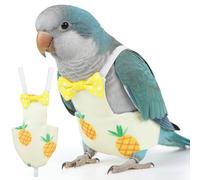 Parrot Diaper Bird Pants Washable Reusable Cotton Waterproof Liner | Simple Elegant Bowknot Sewing, Absorbent Indoor Training Hygiene, for Conures and Similar Small Birds Random Style