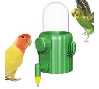 Parrot Drinker Kit - Cactus Style Dispenser, Automatic Bird Feeder, Clear Acrylic Container with Secure Clip, Pet Bird Equipment, Smart Waterer Station for Lovebirds Canary Habitat