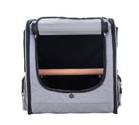 PARROT ESSENTIALS Travel Bird Carrier 43x43x40cm Parrot Travel Cage - Large Comfortable Bird Backpack for Budgie, Cockatiel, Parakeets, African Grey, Caique, Senegal, Conures for Parrots up to 3KG