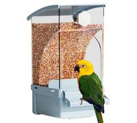 Parrot Feeder | Automatic Food Feeder - Cage Accessories Pet Supplies Treats Dispenser for Parrot Parakeet Finch Conure Canary Cockatoo