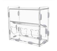 Parrot Feeder Box - Acrylic Food Feeding Container Automatic Dispense Box No | Clear Bird Feeder Dispenser Box For Finches, Parrots, Quails, Parakeets