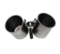 Parrot Feeder Feeding and Watering for Birds 2pcs Stainless Steel