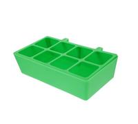 Parrot Feeder Rat Cage Cockatoo Parrots Bird Bath Chicken Food Feeder Aviary Millet Budgie Bird Feeder Bird Cages Bird Cage Feeder Bird Cage Feed Container Green Plastic