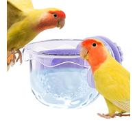 Parrot Feeding Dish - Anti-Spill Bird Feeder Cup for Cage and Aviary, Portable Water and Seed Bowl for Macaw Cockatiel Parakeet Finch Lovebird Outdoor Garden Travel Pet Accessories, 3.74x1.97in