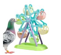 Parrot Ferris Wheel - Rotating Bird Toy Perch Feeder, Interactive Training Activity | Fun Engaging Exercise Wheels For Smaller Birds Encouraging Movement Play Behavior Development Use