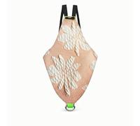 Parrot Flight Suit Diaper Harness for Small Birds, Adjustable Bird Diaper Bib with Metal D Ring, Soft Fruit Print Bird Harness Outfit for Parrots Cockatiels Conures Lovebirds Budgies(Peach Flower,M)