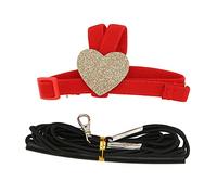 Parrot Flying Harness Leash Adjustable Cartoon Style Rubber Handle High Elasticity Bird Harness Leash for Bird Parrot Training Outdoor Activity Latex Thread Elastic Webbing (M)