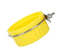 Parrot Food Bowl Holder Holder Corp Cup Bird Cage Parachute African Gray Conure Bird Feeding Dish Cup with Clamp Holder