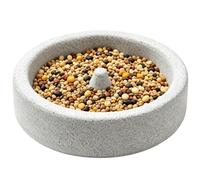 Parrot Food Bowls Natural Pumice Stone Portable Stable Bath Dish
