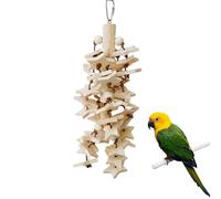 Parrot Food Hunt Toys, Bird Toys For Parrots | Natural Wood Caopsitte Toys Hanging Hanging Hanging Decorative Cage Pendants Multifunctional, Toy