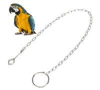 Parrot Foot Chain, Pet Bird Leash, Stainless Steel Anti-Bite Flying Training Anklet Ring Outdoor Parrot Ankle Foot Ring Bird Harness Leash Prevent Escaping for Lovebird