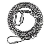 Parrot Foot Chain, Stainless Steel Anti- bite Flying Training Anklet Ring Bird Harness for Parrots Macaw African Greys Parakeet Cockatoo Cockatiel