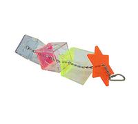 Parrot Foraging Toy Acrylic Multilayer Hanging Bird Cage Feeder for Parakeet, Cockatiel, Conure, and African Grey Intelligence Training Growth Toy