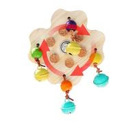 Parrot Foraging Toys Bird Cage Rotatable Shredding Game with Bell