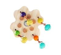 Parrot Foraging Toys Bird Cage Rotatable Shredding Game with Bell
