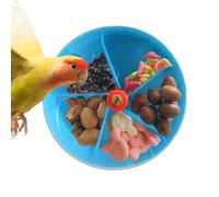Parrot Foraging Toys, Creative Parrot Food Tray, Parrot Wheel Feeder, Bird Foraging Toys, Parrot Foraging Wheel Bird Feeder Spins Toy, Compartmented Food Box for Small and Medium Parrots, Lovebird